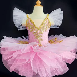 Kids Sequin Ballerina Ballet TUTU Princess Dress Children Swan Lake Dance Costumes Clothing Teen Girls Ballroom Ballet Clothes