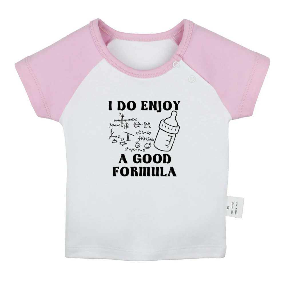 I Do Enjoy A Good Formula Fun GraphicBaby T-shirts Cute Boys Girls Tees Infant Short Sleeves T shirt Newborn Clothes Kids Tops