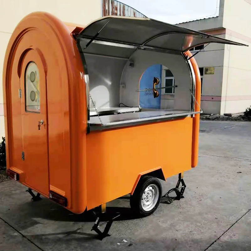 Customize Wholesale Food Truck Customized Mobile Coffee Cart Mobile Bar Trailers Food Kiosk Mobile Restaurant view 4