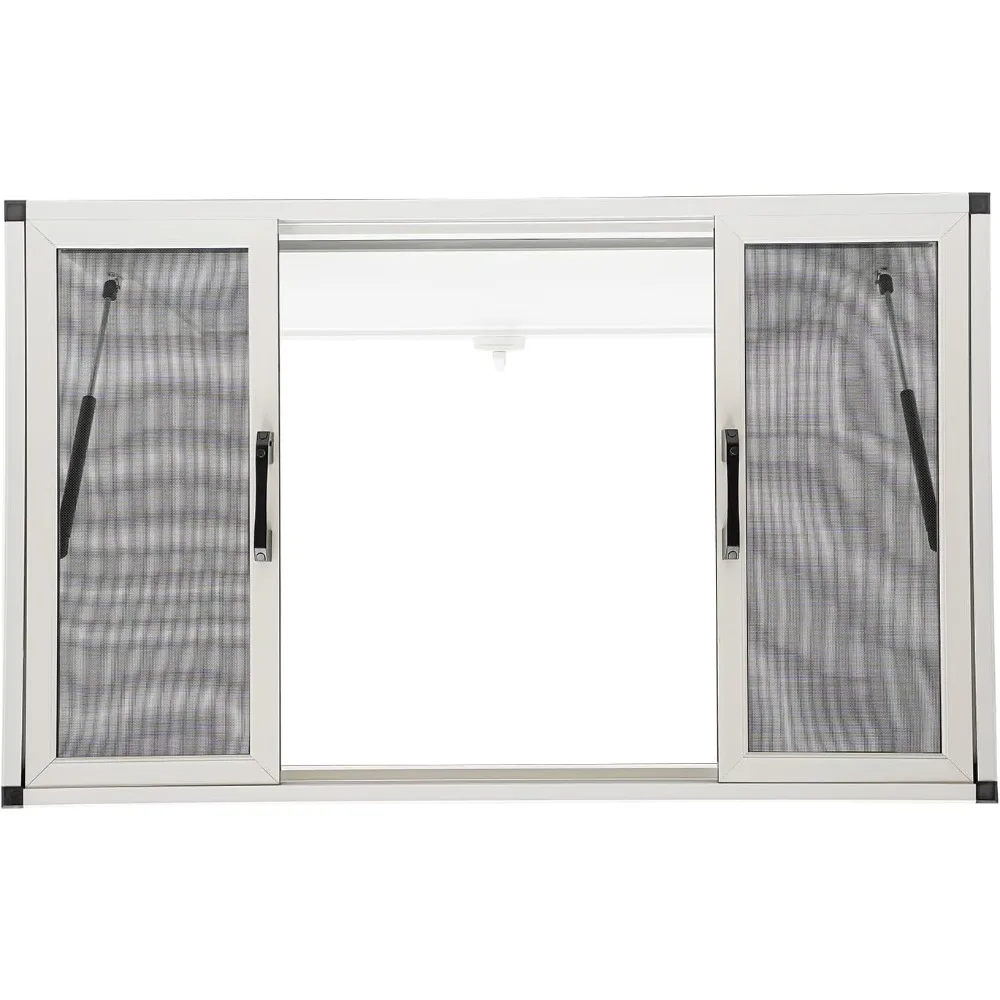 48x30 シルバーアルミニウム製フードトラック窓（BBQトレーラーおよび移動式ケータリング用）