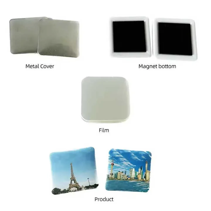 High Quality 50*50mm/1.9*1.9 Inch Square Fridge Magnet Maker Machine Manual Grade Badge Machine