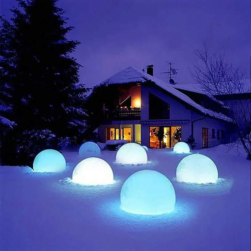 LED Luminous Ball Landscape Decoration Garden Lawn Light Inflatable Swimming Pool Toy Beach Luminous Water Amusement Equipment