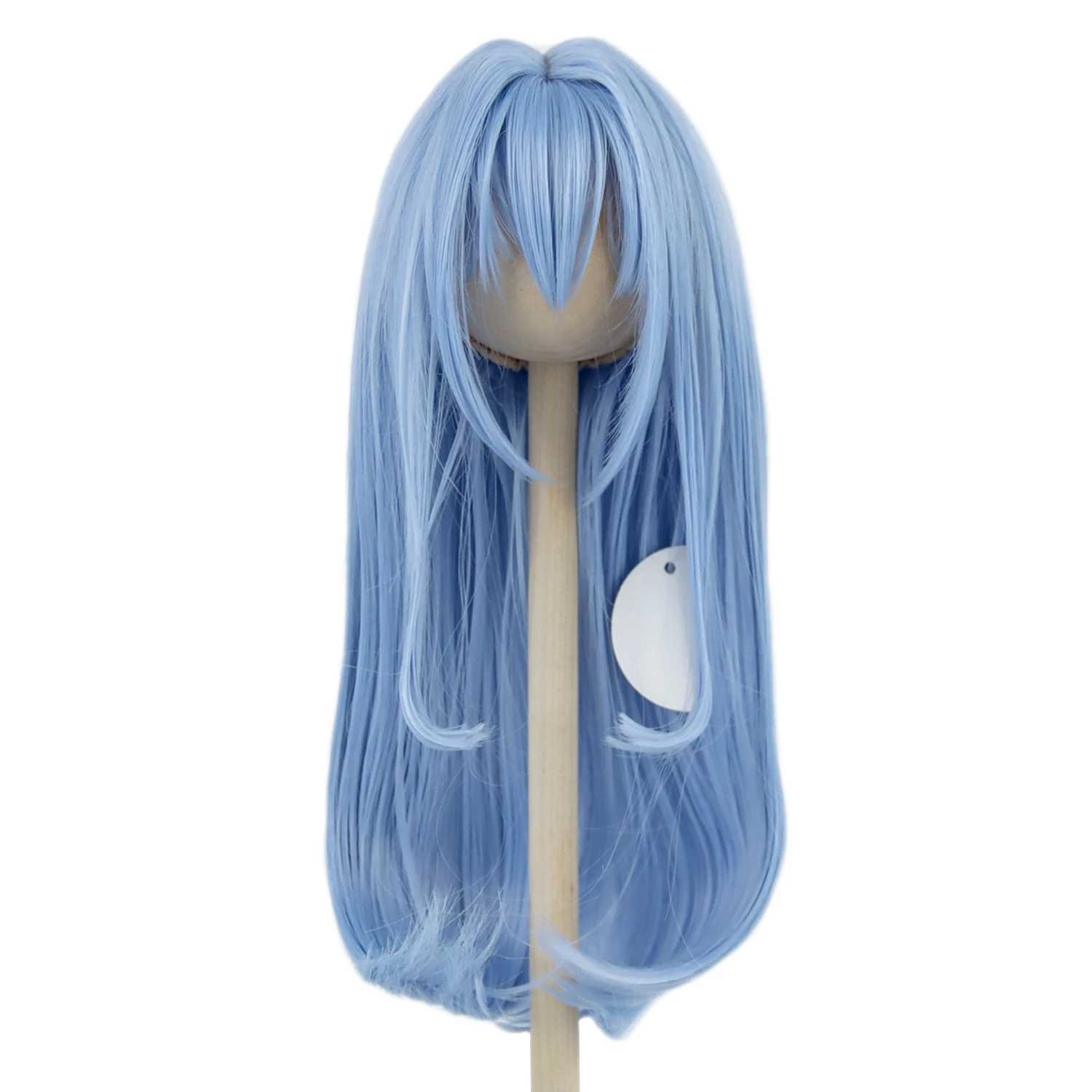 

1/3 8-9 Inch Synthetic Fiber Doll Wigs Long Inner Bucky Blue Anime Dolls Hair With Bangs Doll Accessories BJD SD MSD Hair Wig