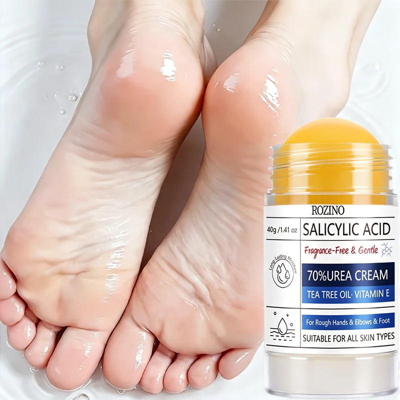 【Instantly Moisturizes and Relieves Dryness】60% Urea Cream & Salicylic Acid Intensive Moisturizing Cream for Dry Hands and Feet, Contains Urea Cream, Salicylic Acid and Other Skin Care Ingredients, with a Rotating Stick Design for Easy Application, Instantly Relieves Dryness, Smoothes Skin, Cares for Hands and Feet, Bids Farewell to Roughness, Peeling and Chapped Skin, One Product Solves Multiple Problems, and with Continuous Use, Makes Hands and Feet Smoother, More Delicate and Elastic A Must-Have for Autumn and Winter, a Great Christmas Gift.