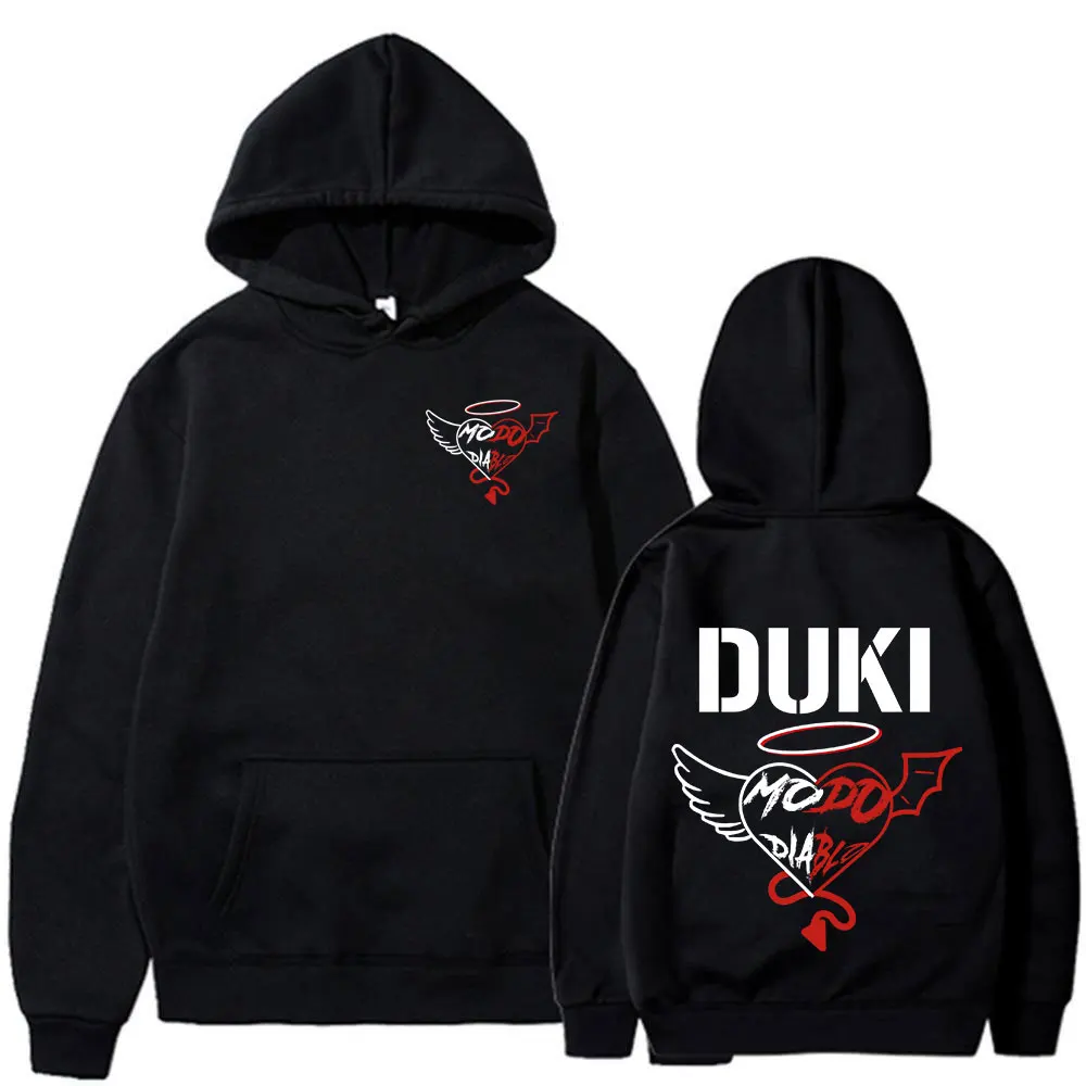 Rapper Duki Modo Dlablo Band Merch Hoodies Mens Women Clothing Fashion Hip Hop Oversized Sweatshirts Vintage Hip Hop Pullovers