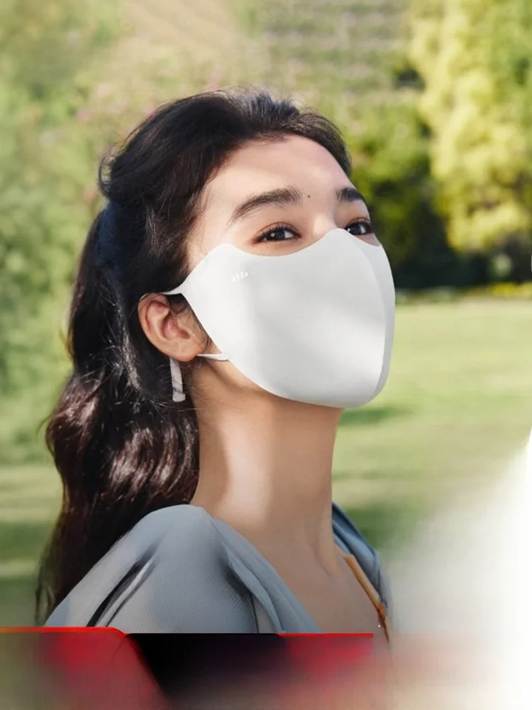 

Маска для защиты от солнца Banana Le: охлаждающая, для вождения и велоспорта, дышащая, легкая, из ледяного шелка, модная, простая, с УФ-защитой