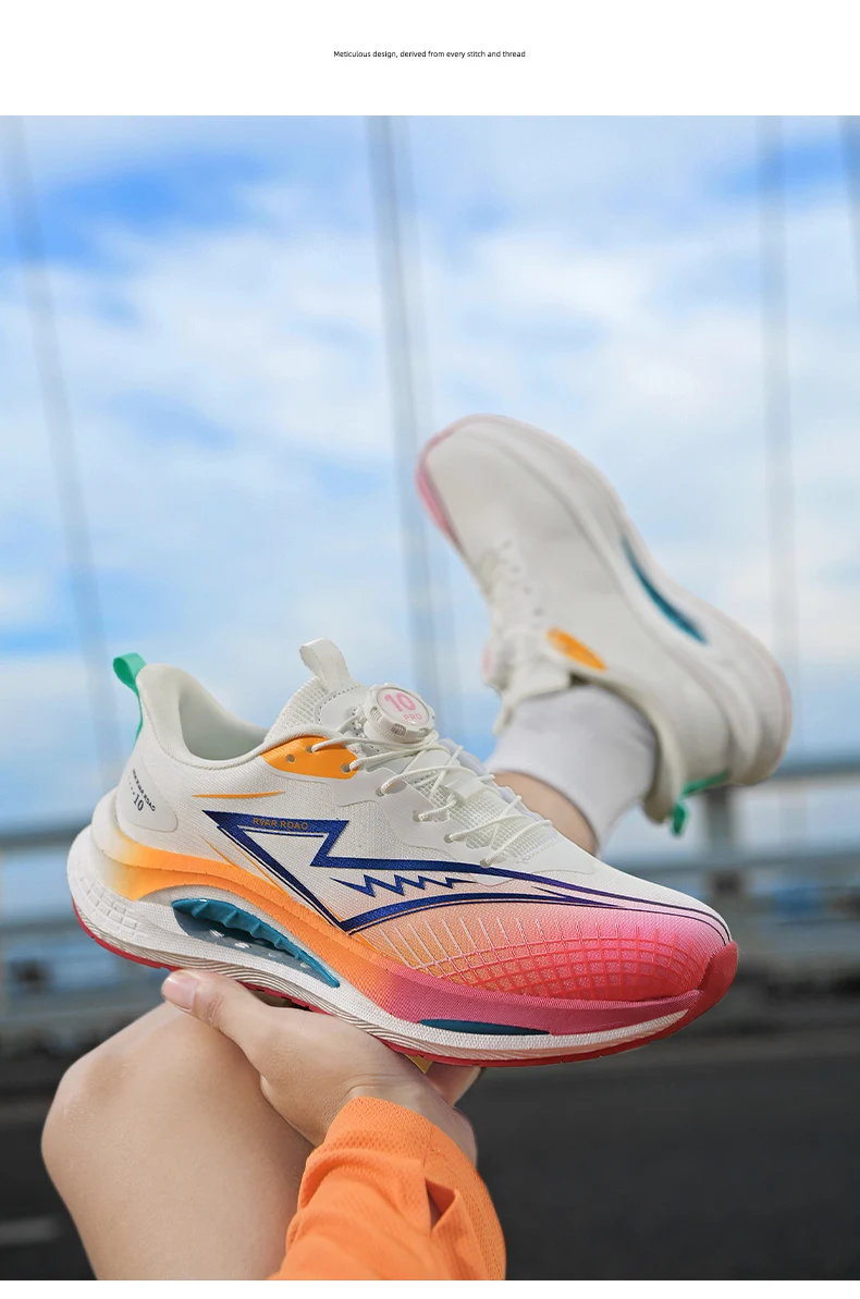 Leistungsstarke Carbonplatten-Rennschuhe für Männer und Frauen, Leichte, Federnde Laufschuhe, Rutschfeste Dämpfende Schuhe für Marathon und Fitnessstudio – Detail 11