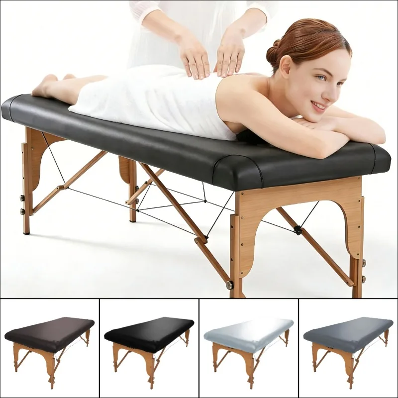 70/80/90cm PU Leather Massage Table Cover Wipeable Waterproof Antifouling Beauty Salon SPA Massage Table Cover Fitted Bed Sheet