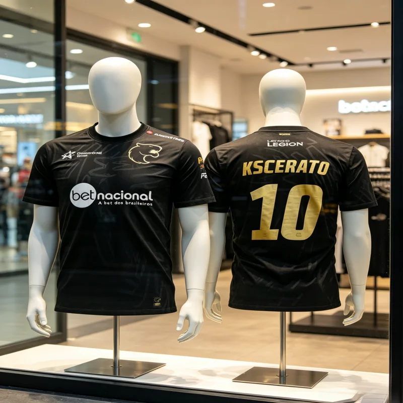 Camiseta Deportiva de la Temporada 24 del Equipo FURIA, Future Is Black, Esport Fallen KSCERATO, Jersey con Nombre para Juego Familiar, Ropa para Padres e Hijos