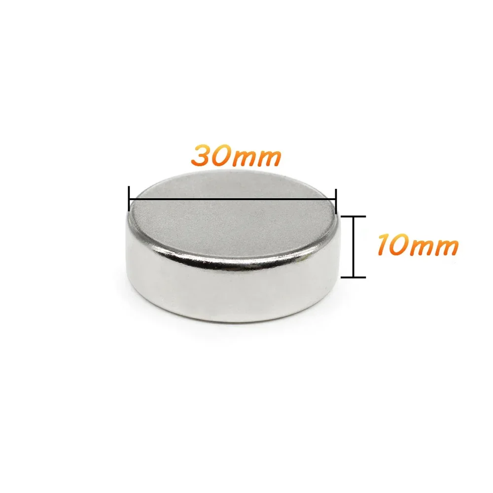 1/2/3/5PCS 30x10 mm Circuler Search Magnet N35 Round Rare Earth Neodymium Magnet 30x10mm Thick Permanent Magnet Strong 30*10