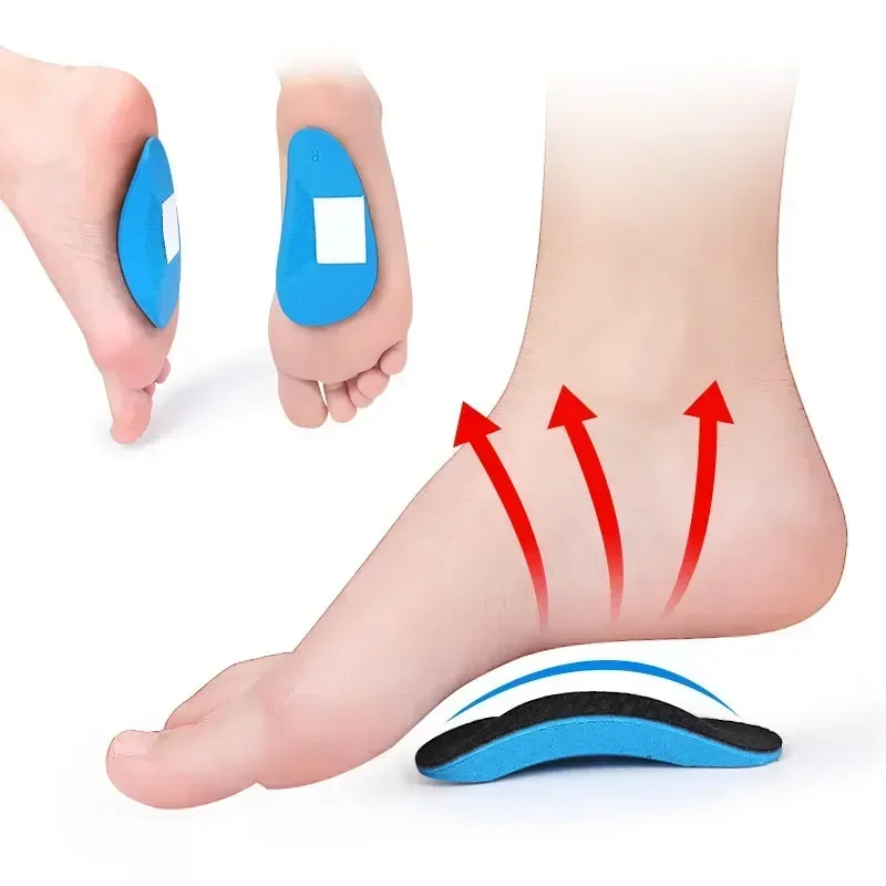 1/2/3/5pairs Sports Palm Foot Pad Flat Arch Support Half Inner Insoles Orthopedic Insoles Correcting Flat Feet Support Foot Pad image 2