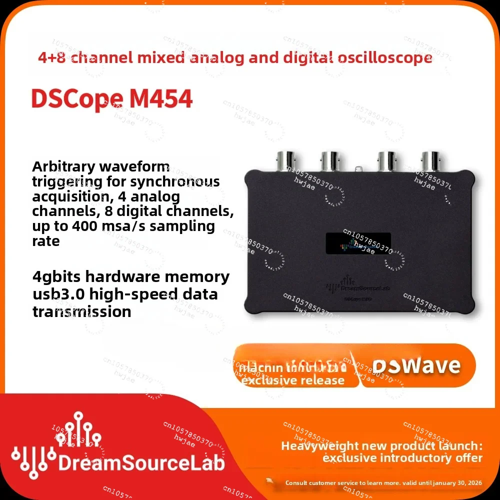 Hybrid oscilloscope logic analyzer signal generator, debugging