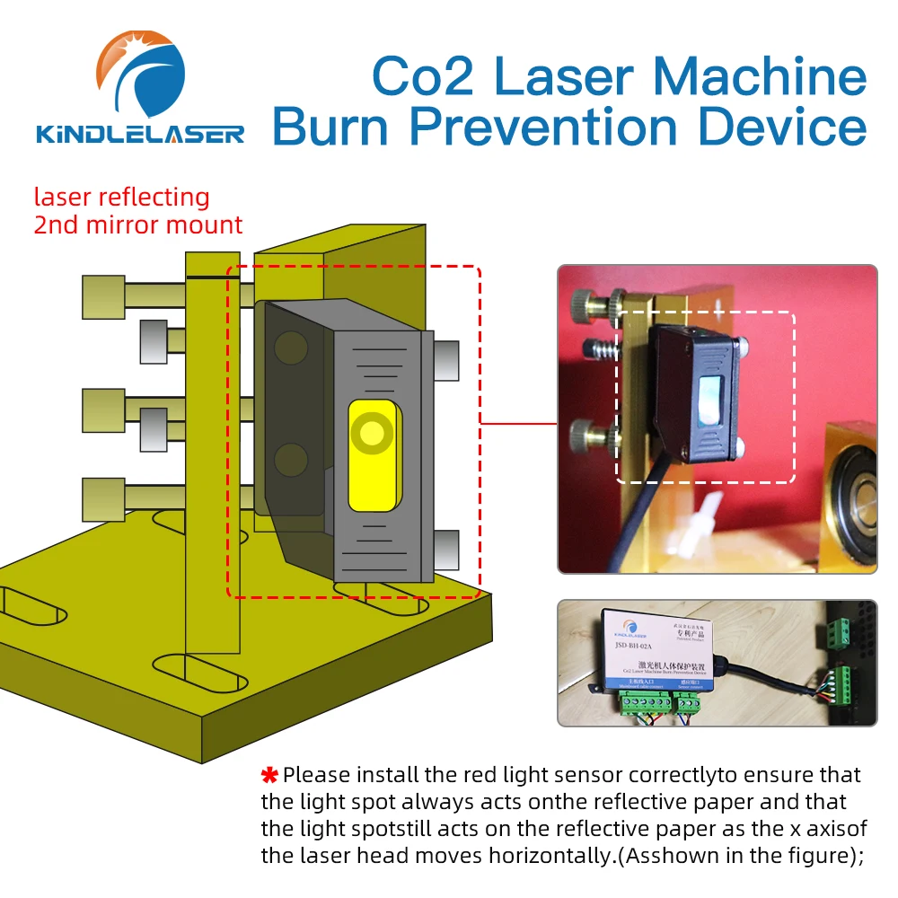 Dispositivo automatico Anti-scottatura Anti-incidente KIDLEASER per macchina da taglio Laser Co2 4060 1390 e macchina per incidere