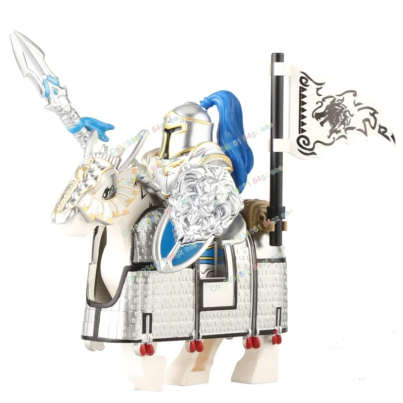 

Medieval Knights Action Figure Shield Sword Models Bricks Weapons Accessories Christmas Puzzle Toys For Children Gifts