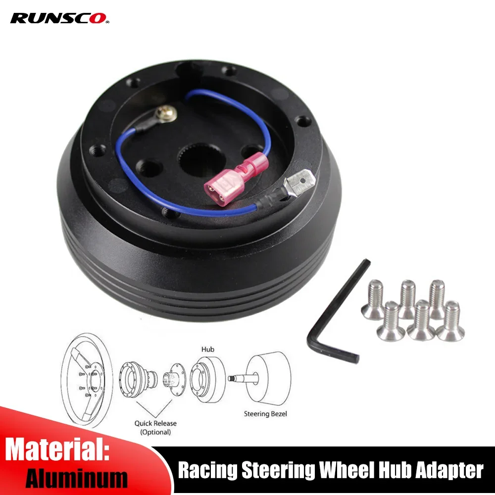 

Aluminum Steering Wheel Hub Adapter Boss Kit for Nissan Honda Toyota Subaru Mazda