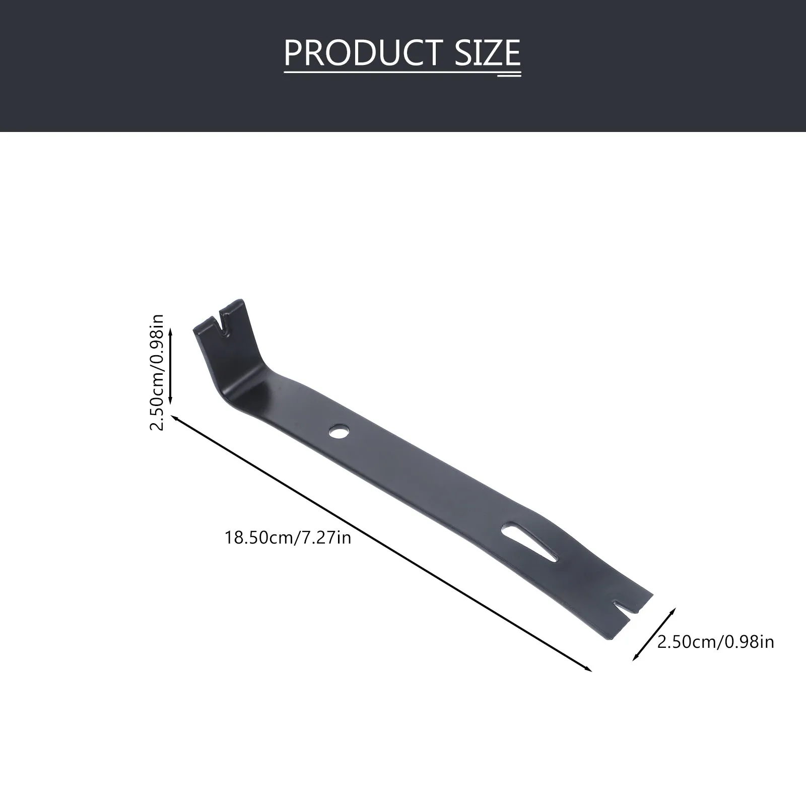 

Multi Purpose Woodworking Puller Forged Carbon Steel Durable Manual Pry Bar Handheld Nail Remover Suitable For Various Angles