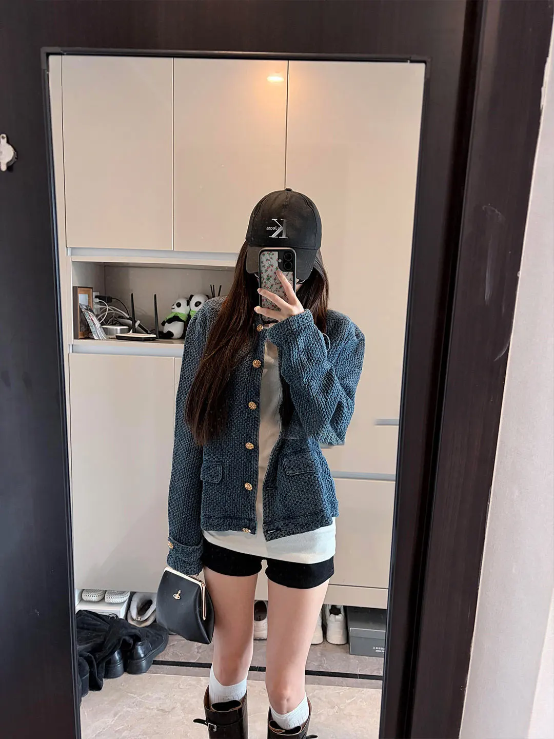 Blue Denim Jacket Women's Casual Style Spring New plus Size Sister Fragrant Trendy Top Slimming American Style Short Coat
