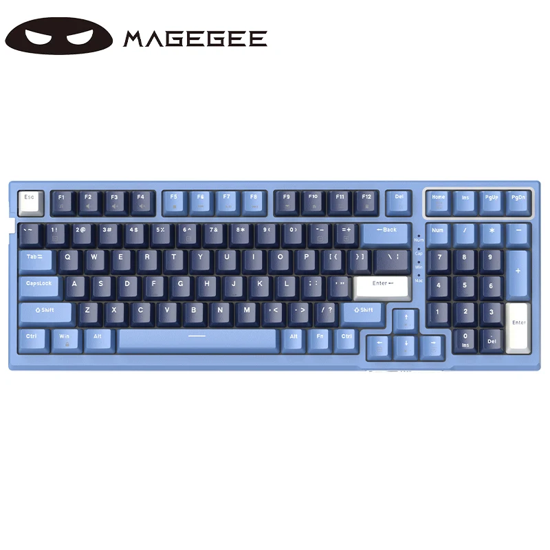 MageGee 95% matching keyboard, SKY98 custom mechanical keyboard, 98 key assembly mix office keyboard, full key hot swap