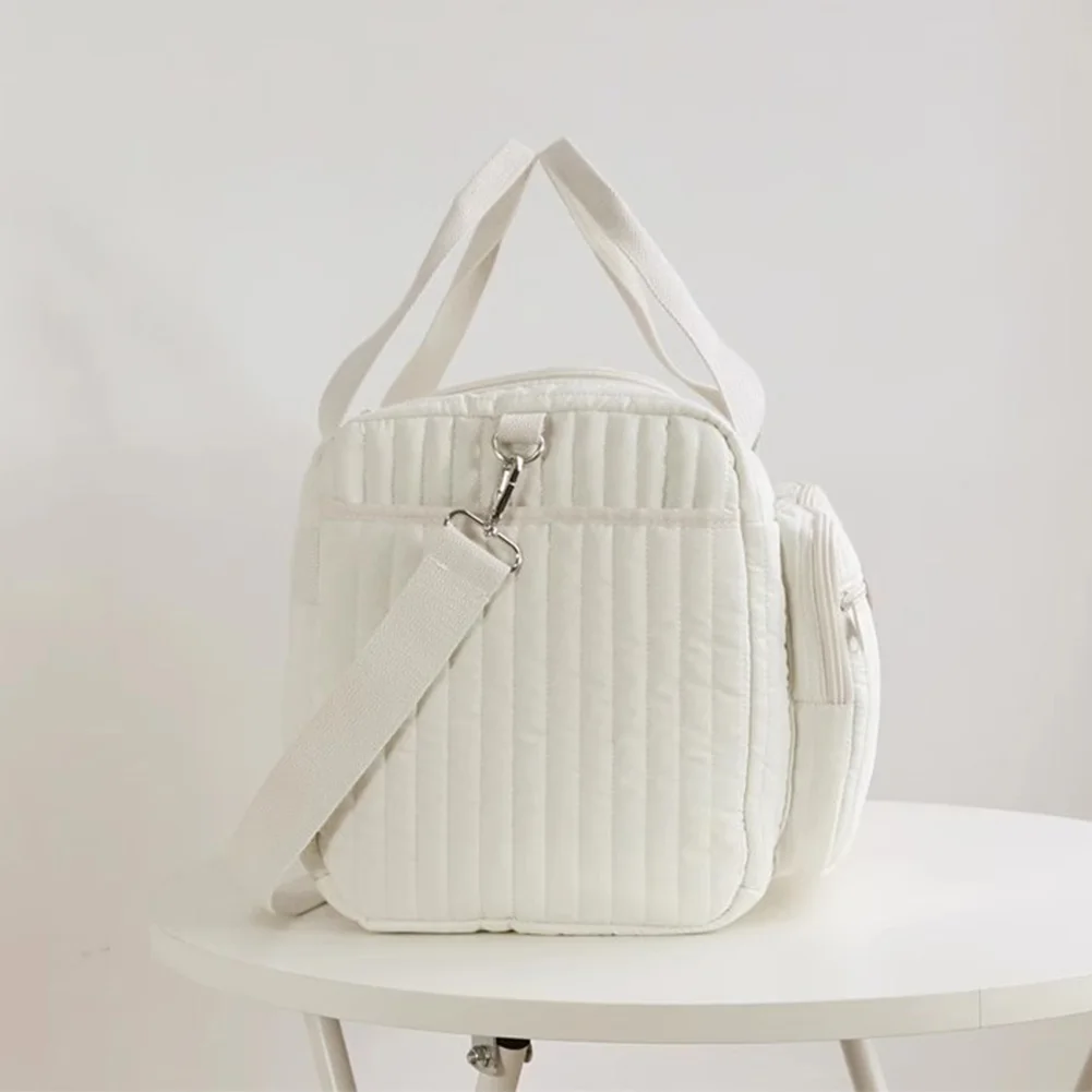 Quilted Baby Bag Large Capacity Duffle Bag Cute Weekender Bag for Hospital and Weekender Travel