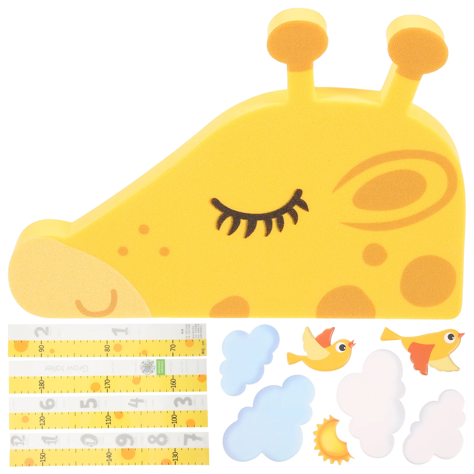 

1 Set Giraffe Sticker Wall Decal Kid Room Decor Easy Remove Growth Chart Self-Adhesive Height Measuring Sticker For Nursery