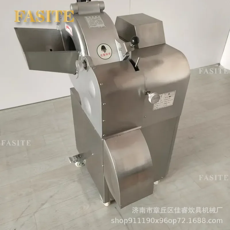 For Commercial Stainless Steel Vegetable Dicing Machine Potato Mushroom Chicken Cutter 3D Granulator High Efficiency Kitchen