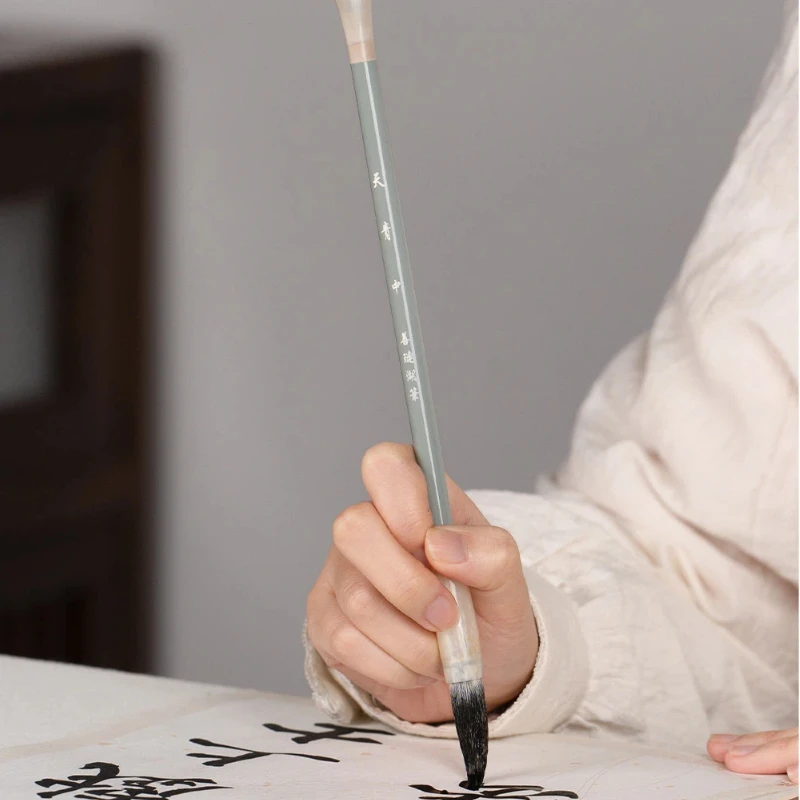 Tianqing Model Huzhou Mixed Hair Calligraphy Brush Set Regular For Primary School Students Adult Beginner Calligraphy Practice