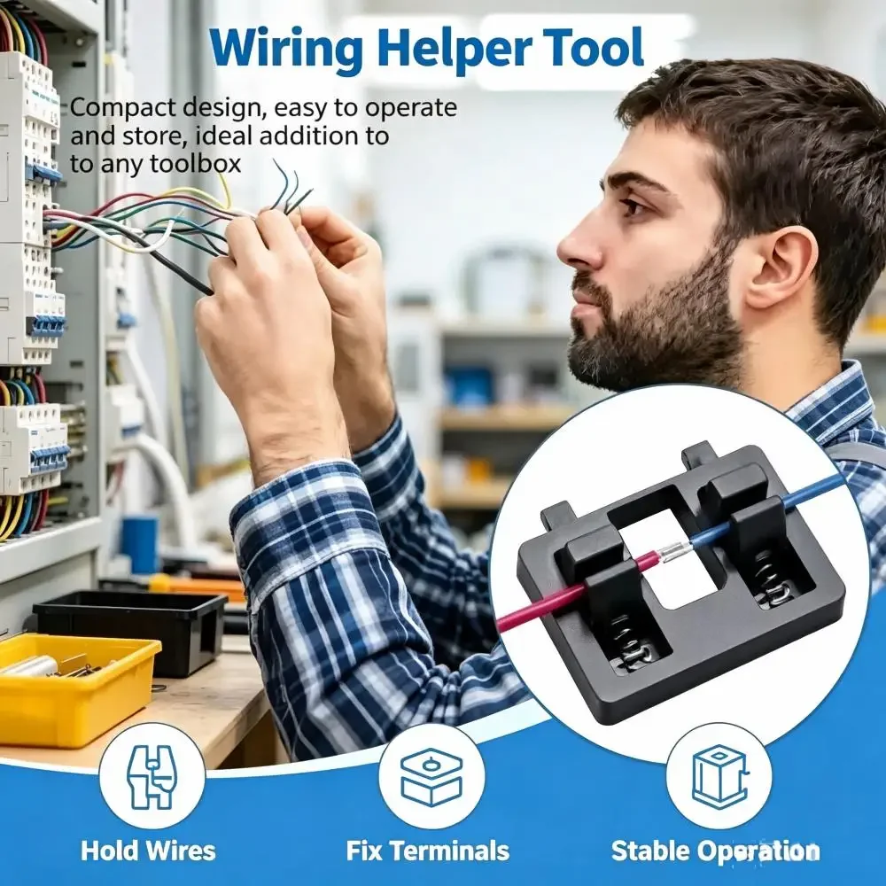 Adjustable Soldering Cable Holder Wire Fixing Clamp Portable Welding Locator Fixture for Circuit Board Electronic Soldering Work
