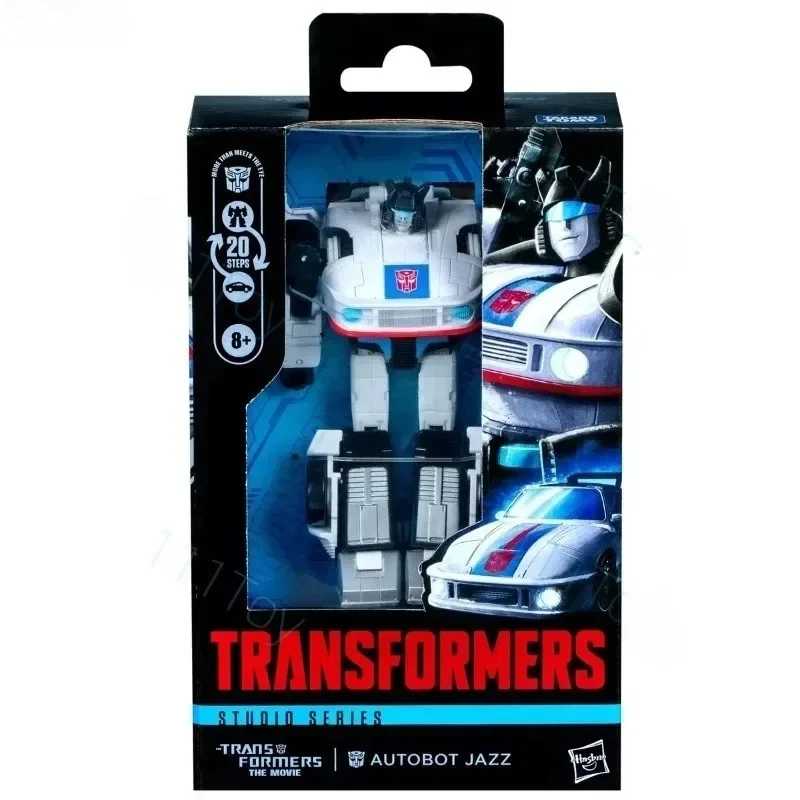 【Spot goods】Hasbro Studio Series Autobot Jazz Robot Action Figure Transformable Striped Racing Car Hobby Collectible Gift