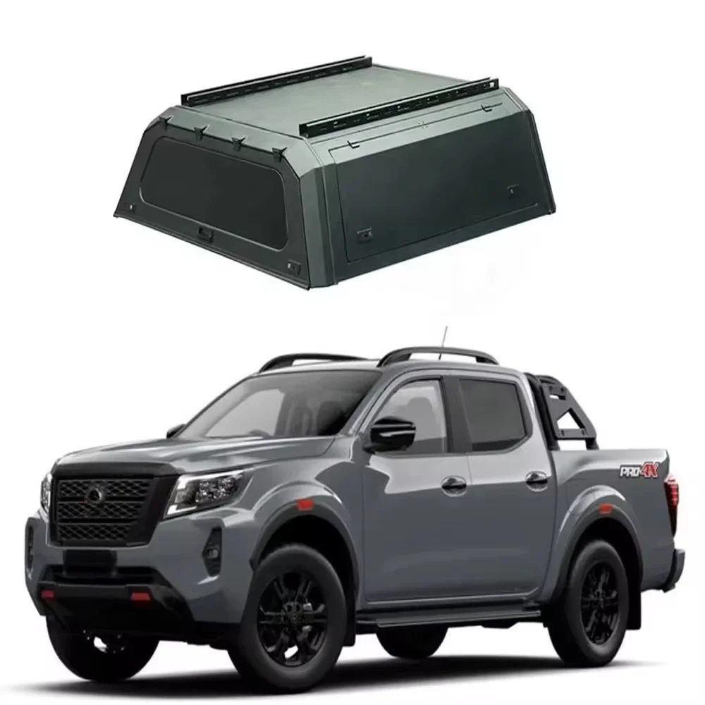 

Hard Type Aluminum Alloy Topper Camper Pickup Tonneau Cover 4x4 Pickup Truck Canopy For Frontier np300