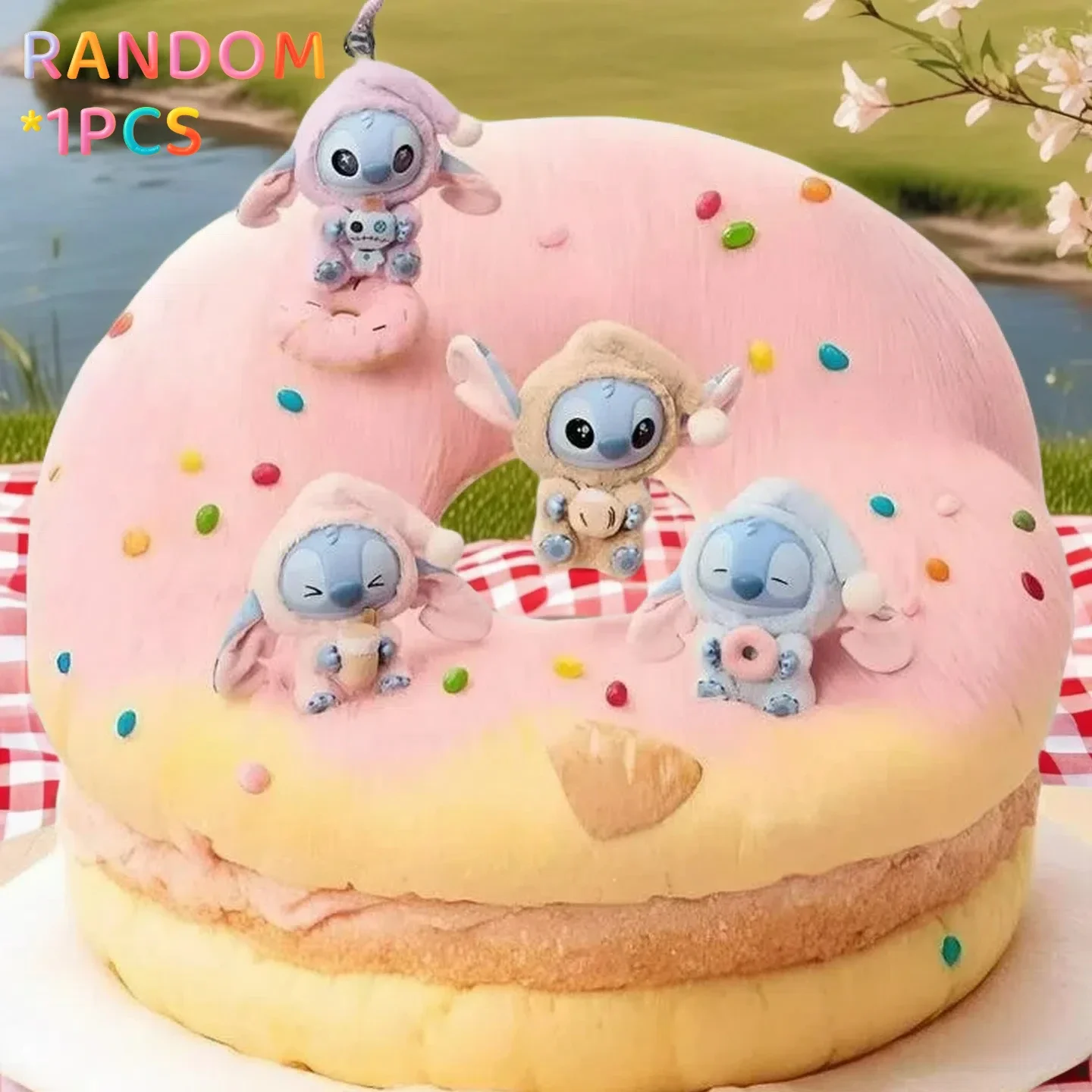 

Cute Blind Box Stitch Vinyl Figure Miniso Eat Something Before Sleep Series Collectible Toy Random Surprise Gift Random 1pcs