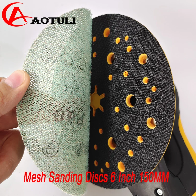 Mesh Grinding Disc Sandpaper 6 In 150MM For Mirka/FESTOOL sander Abrasive Dust Free Anti-Blocking Sharp Sanding disc