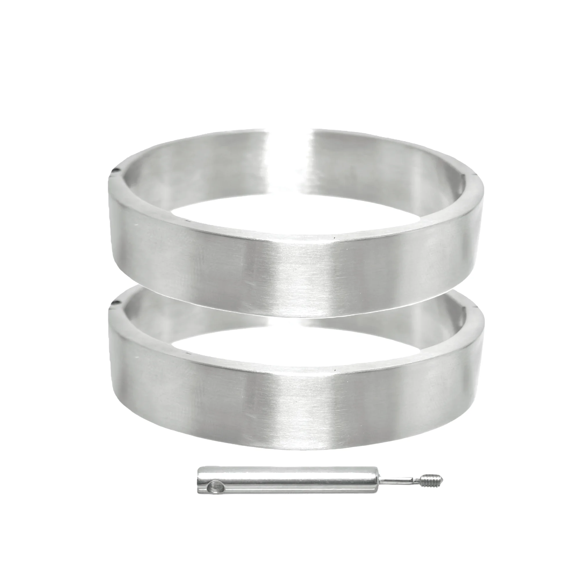 Stainless Steel Lockable Wrist Cuff Bangle Bracelets for Men Fashion Jewelry Accessory