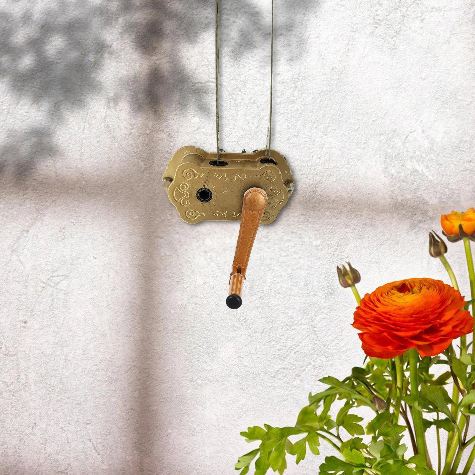 

Balcony Lifting Drying Rack Crank Handle Universal Accessory Effortless Raising and Lowering Clothes Hanger Metal