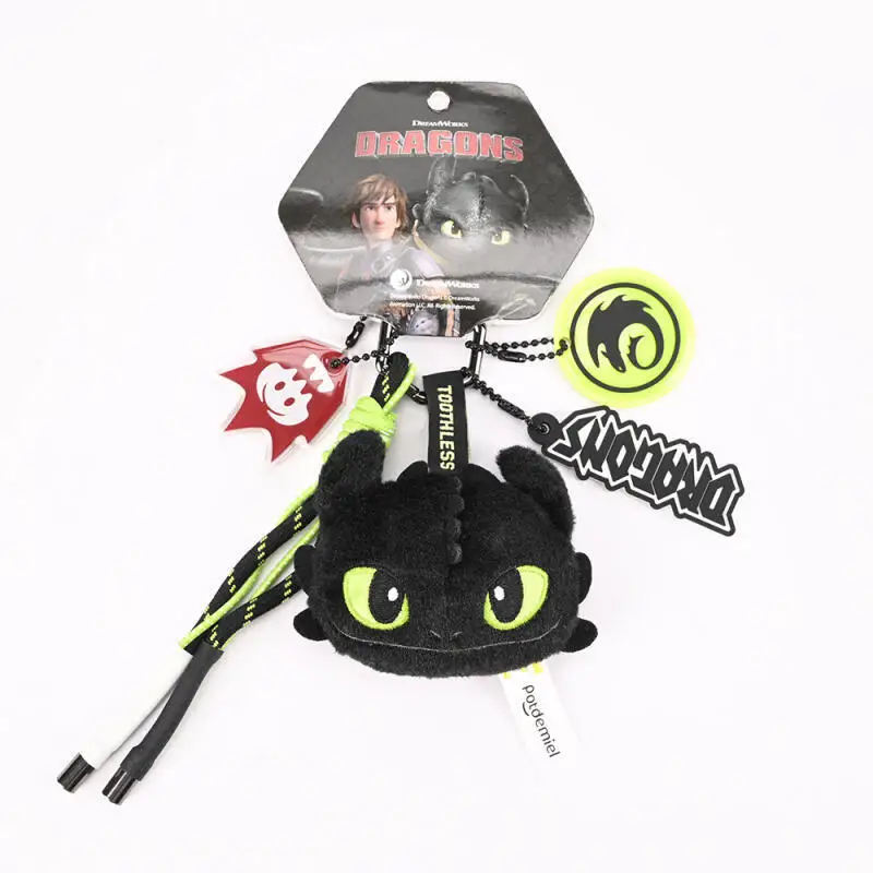 How To Train Your Dragon Toothless Night Fury Keychain Figure Bag Charm Decor Gift Boys Backpack Pendant view 3