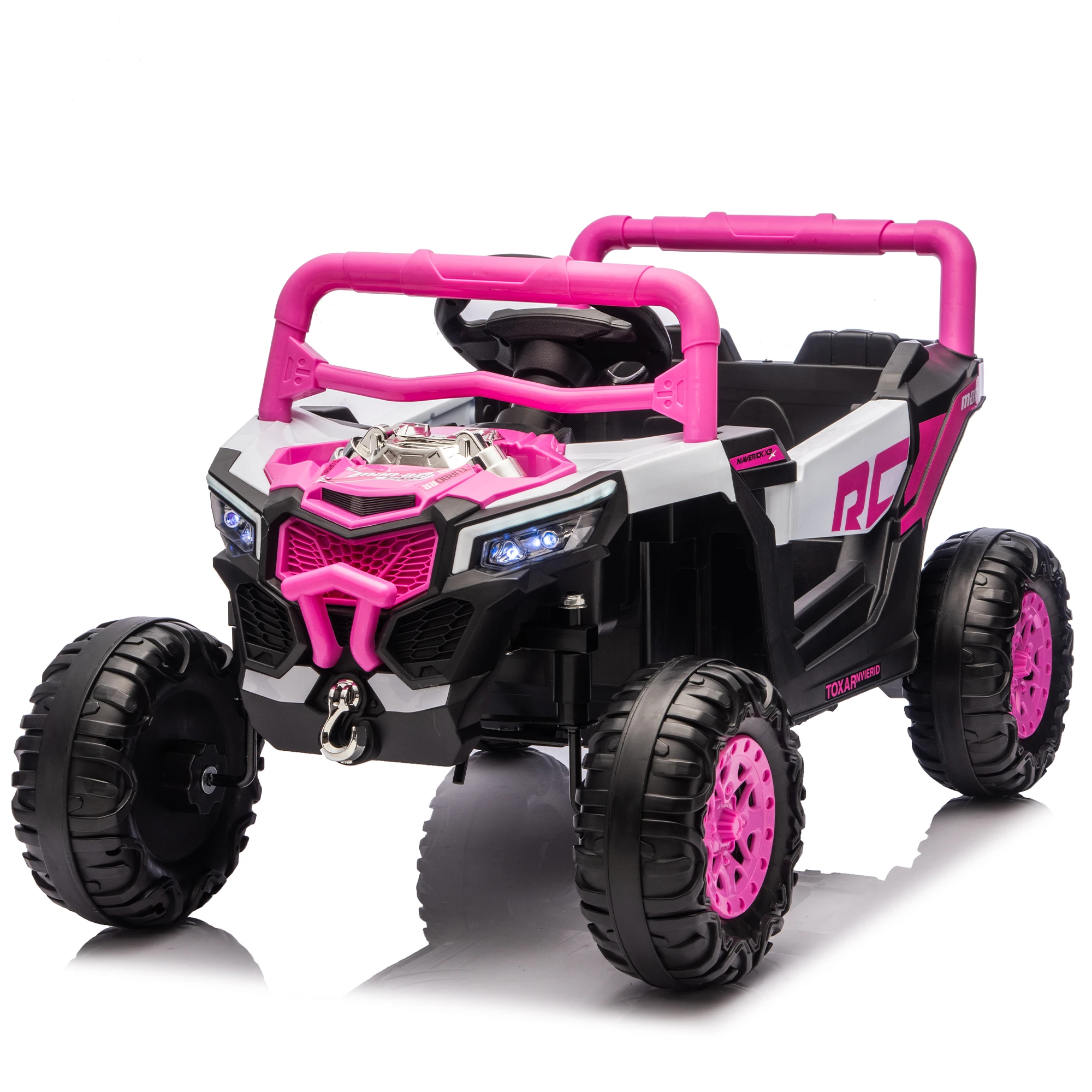 

Детский электрический UTV 12В, управление 2.4G для родителей, плавный старт и функция качания, передние амортизаторы, противоскользящие колеса