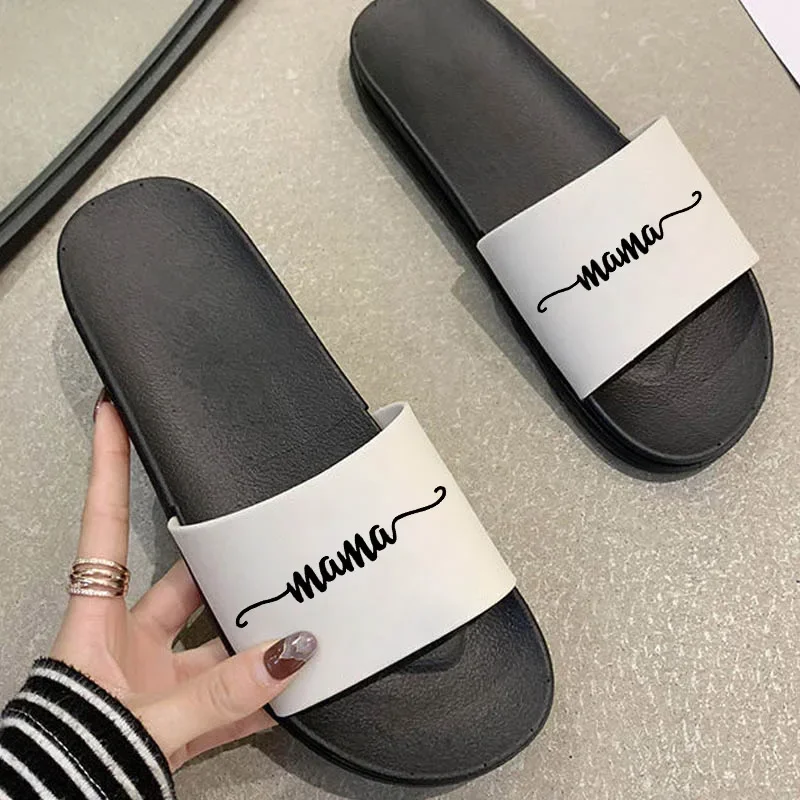 Gift For Mother Pink Love Heart  Summer Fashion Open Toe Flip Flops Aesthetic Indoor Bedroom Home Shoes ladies
