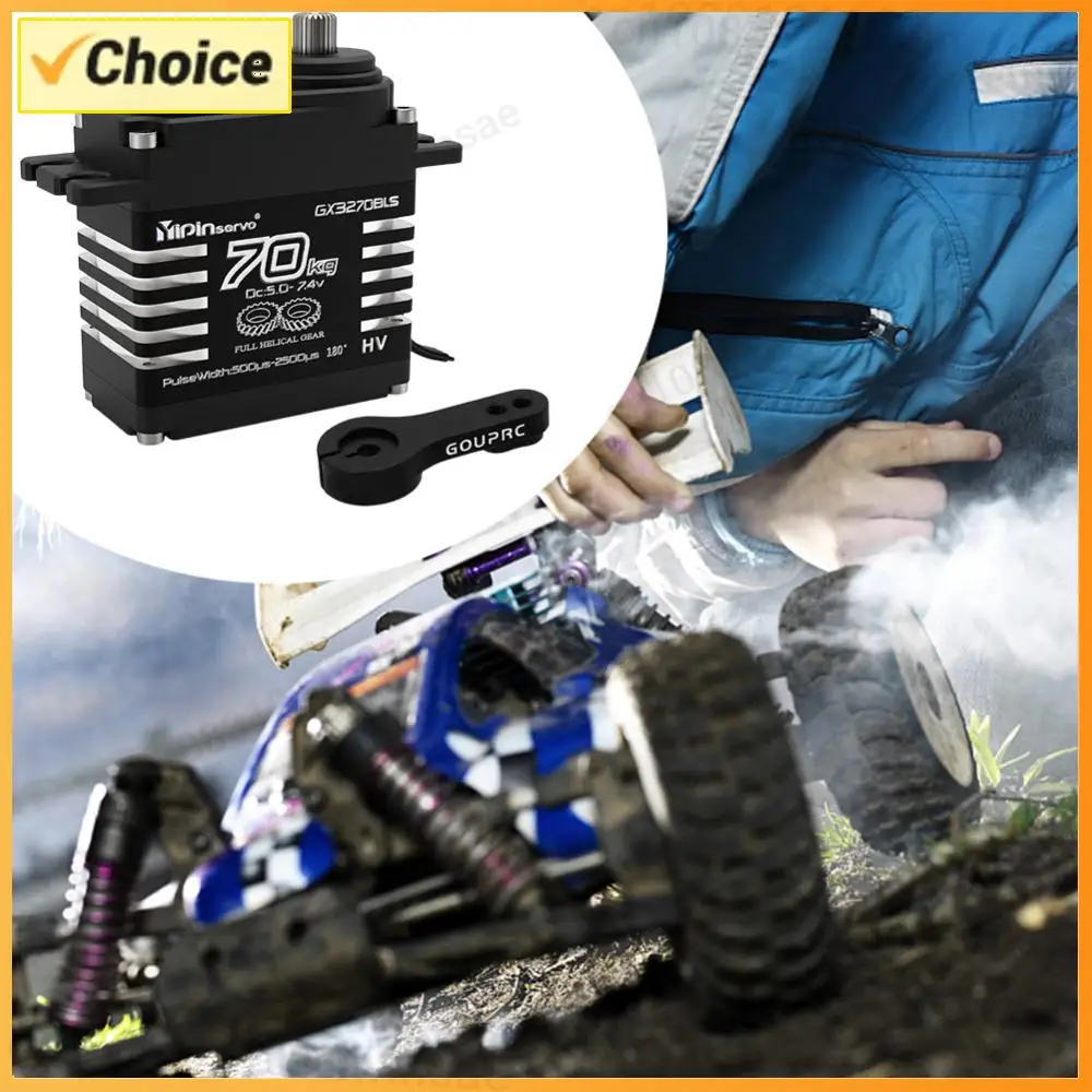 Serwa bezszczotkowe 70KG, serwa o wysokim momencie obrotowym, serwa z metalowymi przekładniami do sterowania, do modeli RC 1/8, 1/10, 1/12, ciężarówek, samochodów, crawlerów, łodzi, robotów.