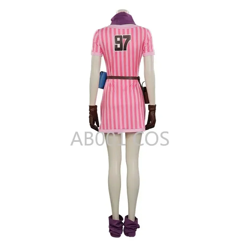 検索コスプレ衣装女性アニメキャラクター制服ローザストライプドレスハロウィンカーニバル衣装