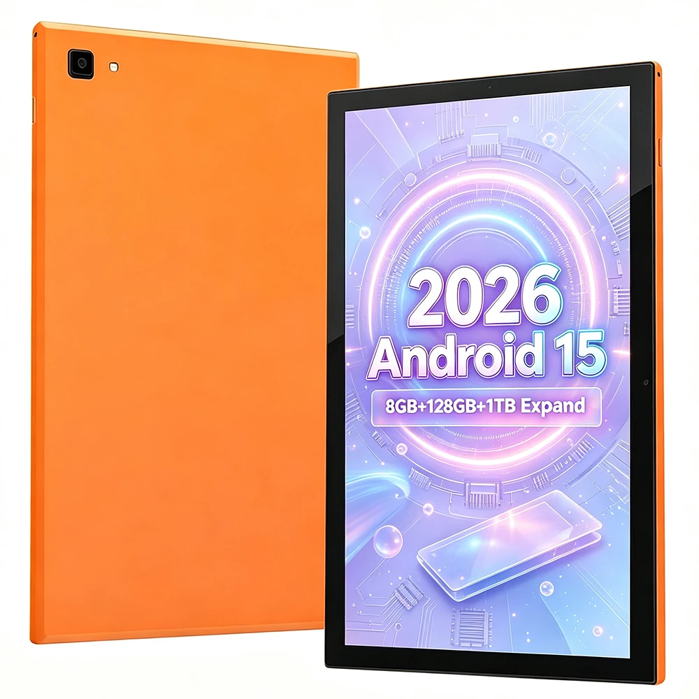 Paitanry 10,1 Zoll HD IPS Tablet-PC A537 Octa-Core Android 15 8GB (4GB+4GB erweiterbar) RAM 128GB Speicher Split-Screen-Funktion WiFi 6 GMS Google Global Tablet für Büro, Unterhaltung und Videoanrufe