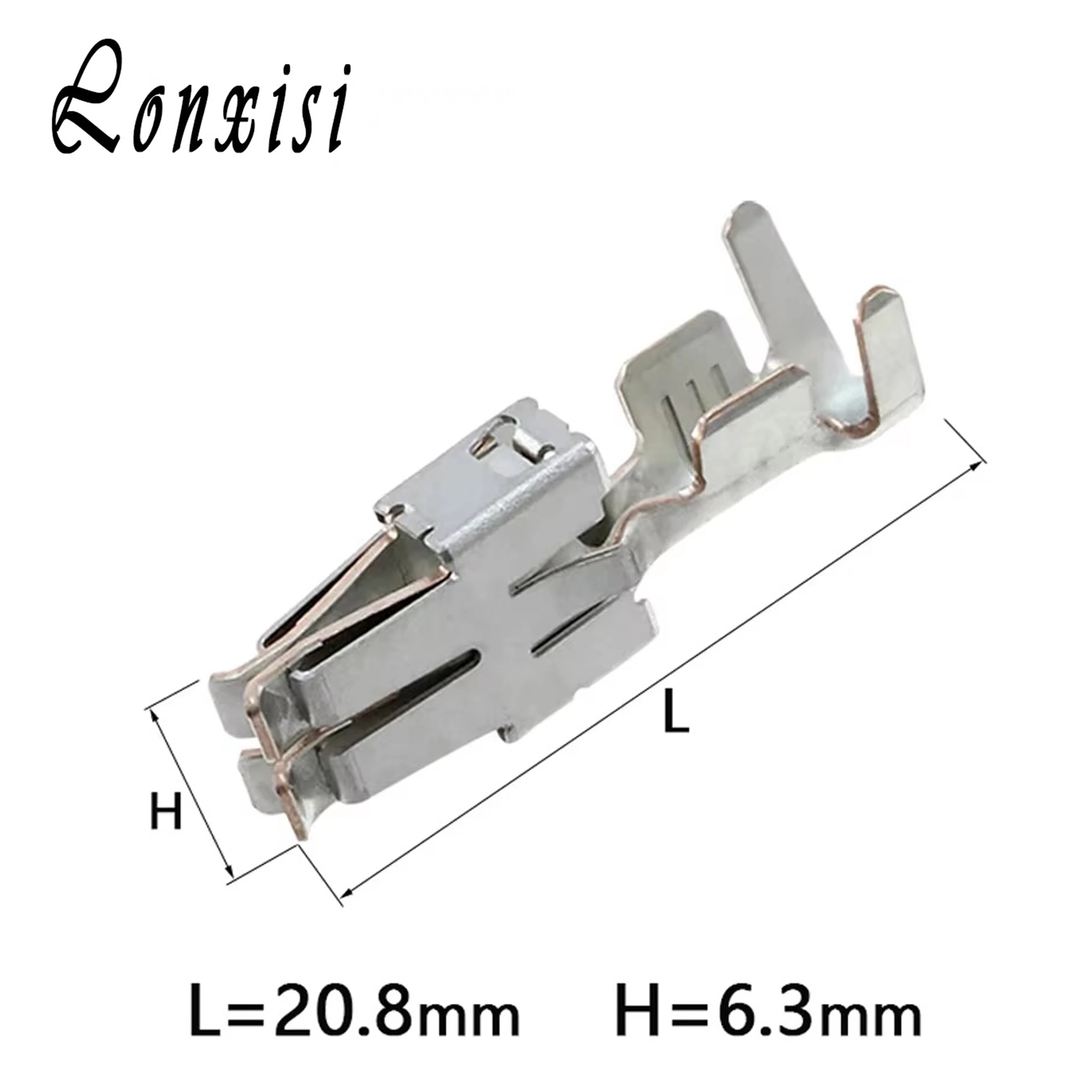 

20/50/100/200 Pcs Tyco 6.3mm Automotive Car Splices Wire Terminal 926965-1 Non-Insulated Female Crimp Terminals DJ6218B-E6.3B