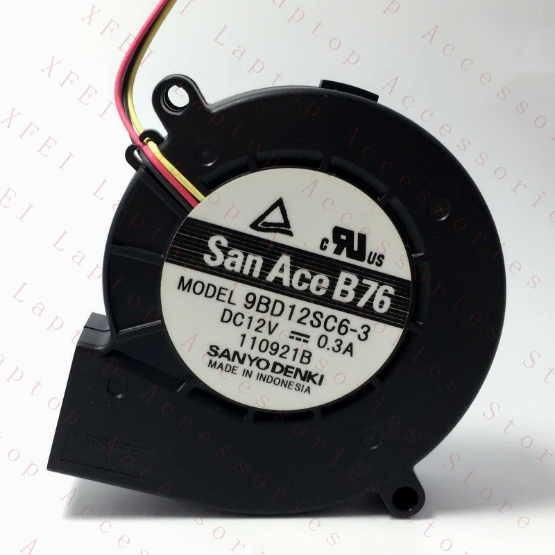 

F 1pcs New FOR SANYO 9BD12SC6-3 12V 0.30A 3-wire projector fan