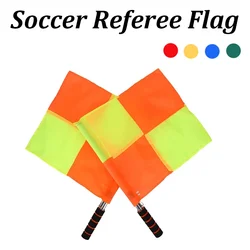 Soccer Referee Flag Professional Fair Play Sports Match Football Linesman Waterproof Flags Sports Game Referee Equipment
