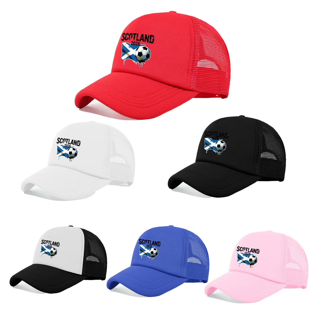 1PC Scotland 2026 football net cap | Breathable and not stuf
