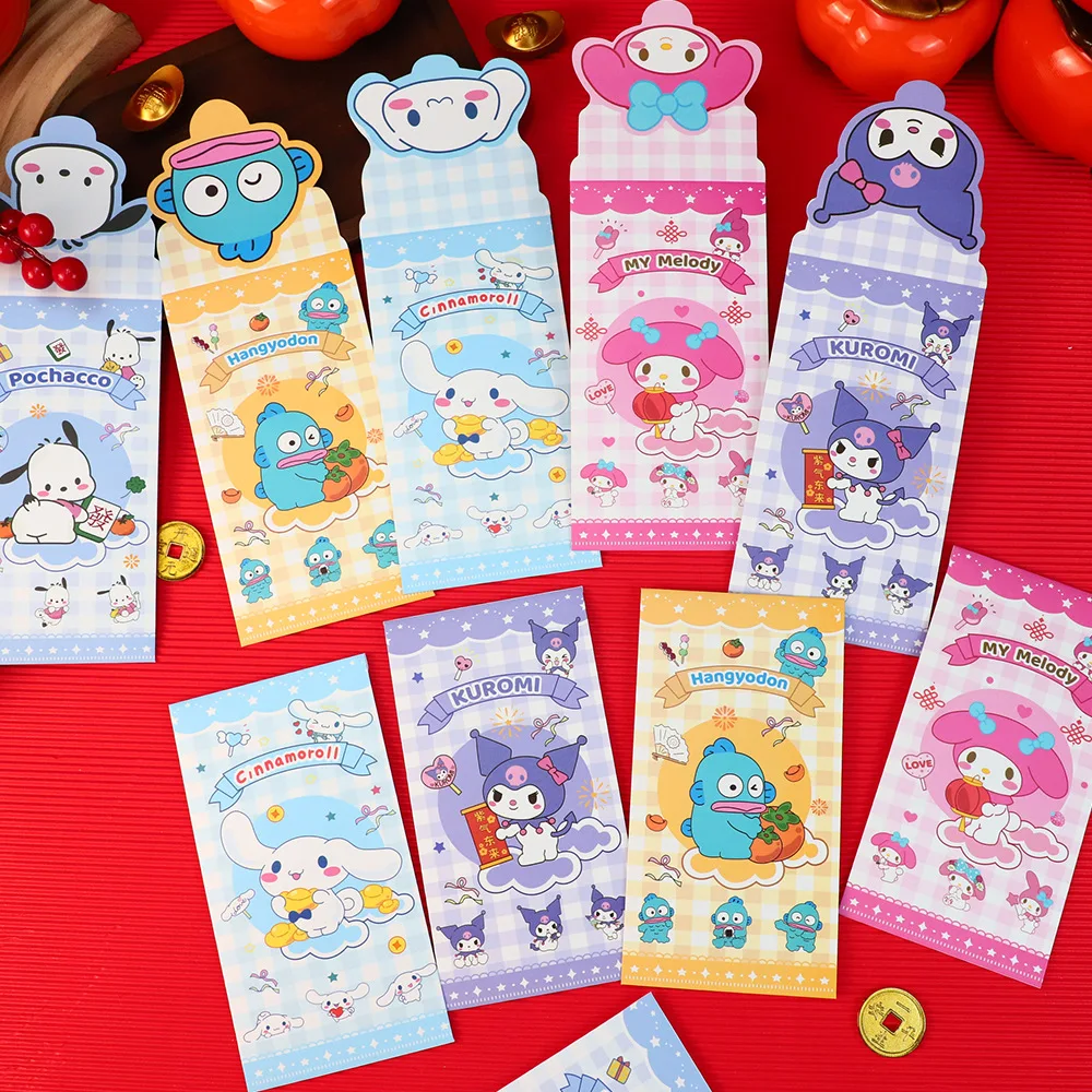 쿠로미 시나모롤 마이 멜로디 산리오 귀여운 파차코 새해 빨간 봉투, 귀여운 행요돈 주변, 새해 돈 포장
