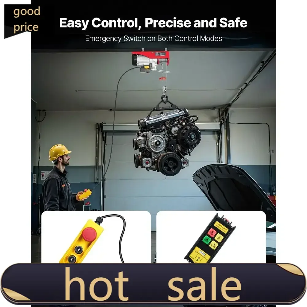 

Activity pricePopularHeavy-Duty 2200 lbs 120V Electric Winch with 328ft Wireline and 14ft Wired Remote, 40ft Lifting Height, Sui