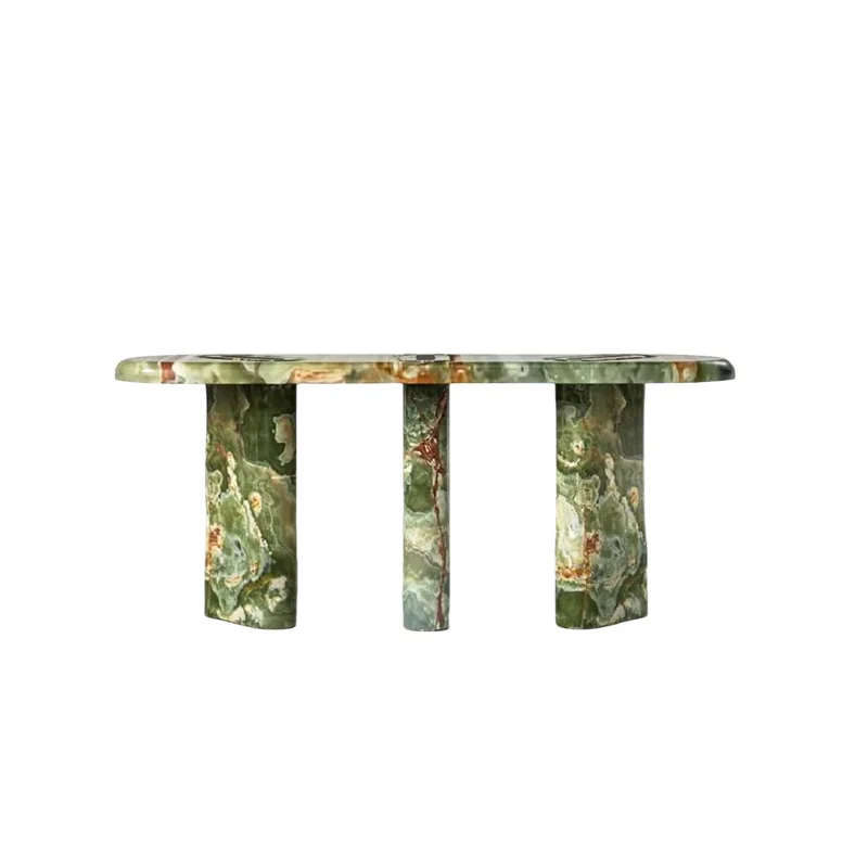 

Light luxury marble entrance table High sense modern art entrance table