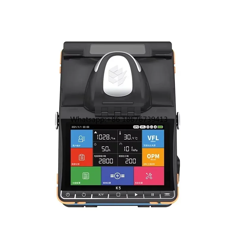 FTTH Fusion Splicer K5 Optical Fiber Fusion Splicer Core Alignment Fusion K5 Splicing Machine FTTH  Fast Splicing