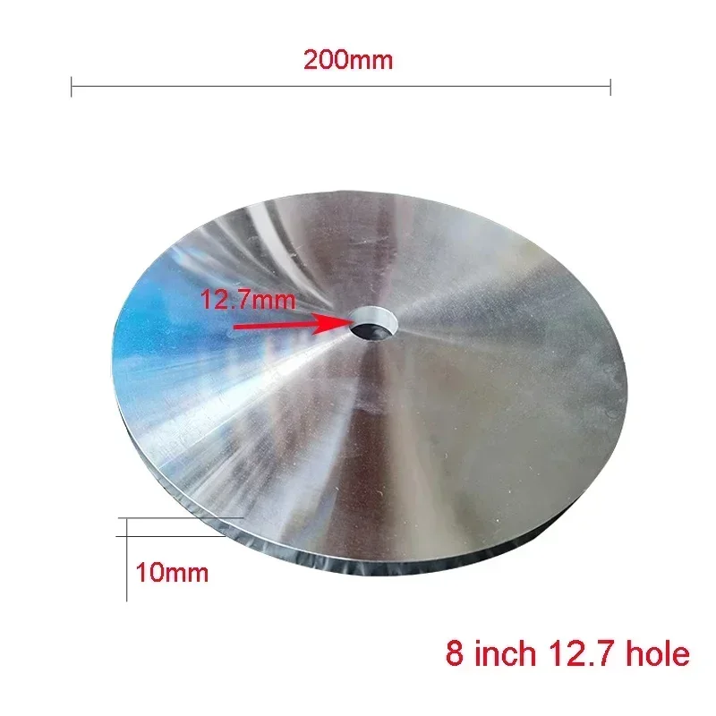 1Pcs Hole 12.7mm Aluminum Tray Master Lap Polishing Plate Holder 6inch/8inch For Sanding Disc Grinding Pads Diamond Grinding Pad