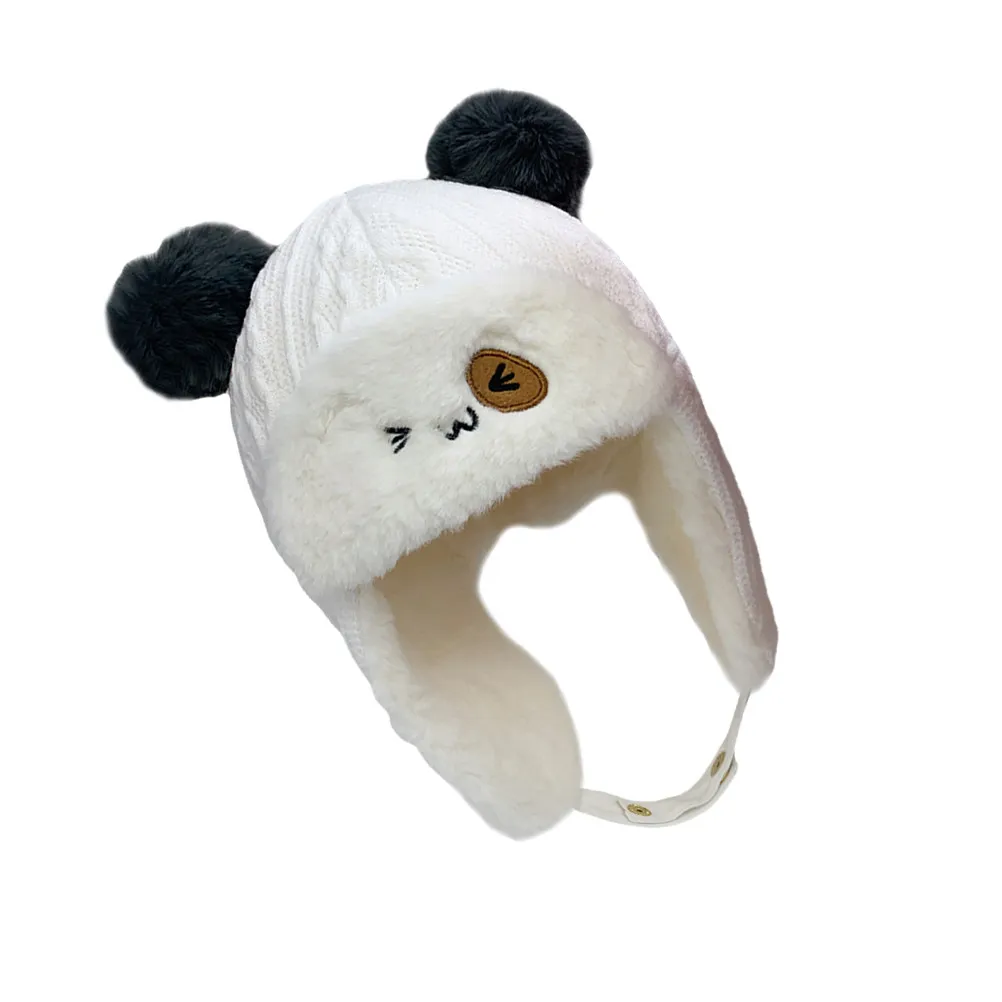 

Детская хлопковая шапка с ушками, утепленная, теплая зимняя шапка-бини, мягкая, удобная, милая, с ушками, для мальчиков и девочек, для улицы