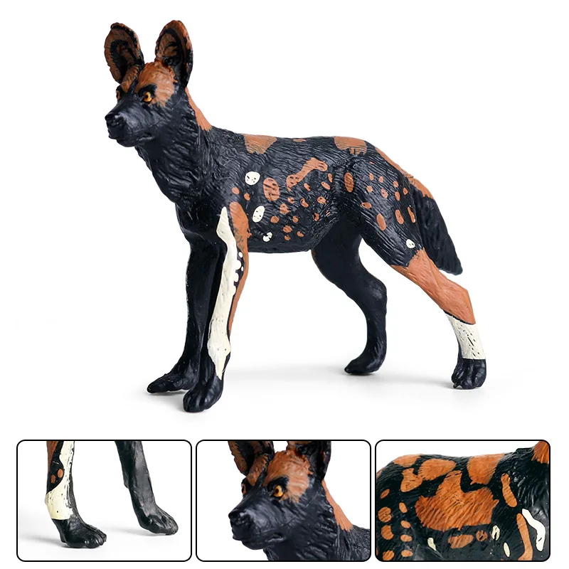 Oenux Klassische Wilde Afrikanische Tiere Simulation Tiger Hyaenidae Action Figur Figuren PVC Modell Bildung Schule Kind Spielzeug – Detail 7